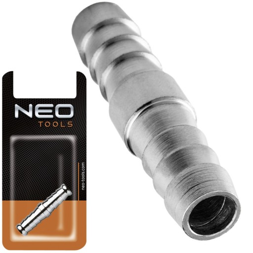 NEO ZŁĄCZE MOSIĄDZ NIKIEL DO WĘŻA 12 MM OBUSTRONNE 12-613