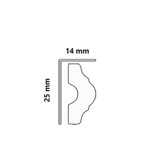 Настенная планка Штукатурка Белая Белая Модная жесткая полоска DP1Mini 200x200