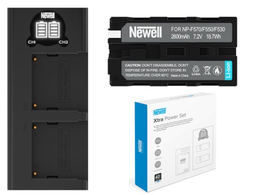 Зарядное устройство + аккумулятор Newell для Sony NP-F570
