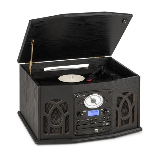 Проигрыватель проигрывателей Auna NR-620 DAB черный