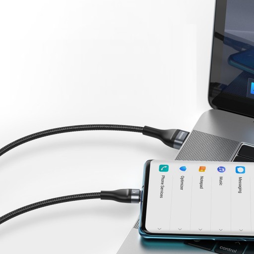 USB-КАБЕЛЬ BASEUS 3IN1 ДЛЯ IPHONE MICRO TYPE-C 5A LED