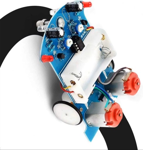 Robot jeżdżący po linii Line follower nauka lutowania