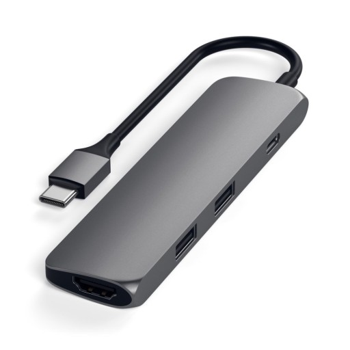 Satechi USB-C Slim Multiport Adapter Space Grey