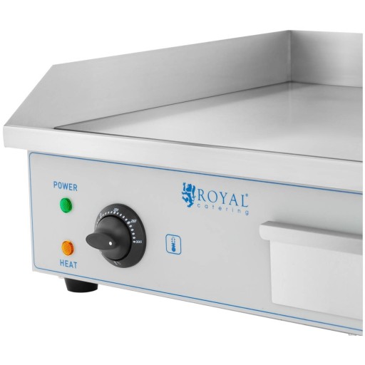 GRILL PŁYTA GRILLOWA GŁADKA ELEKTRYCZNA 2x 2200 W STAL NIERDZEWNA 730 mm