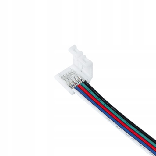 Adapter złączka - druty RGBW 10mm 5PIN