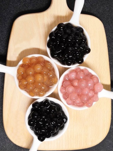 Bubble Tea лопающиеся фруктовые шарики молекулярная икра боба | Персик