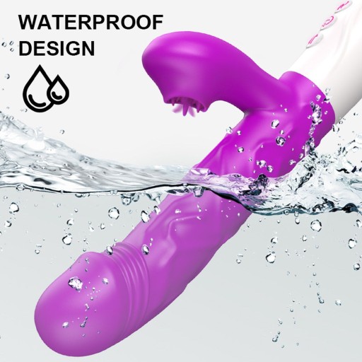 Silikonowy Wibrator Tongue USB 10 Funkcji Wibracji