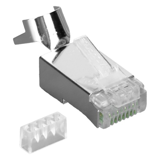 Разъем сетевого кабеля nw017 позолоченный экран cat7 rj45 8p8c горный хрусталь h