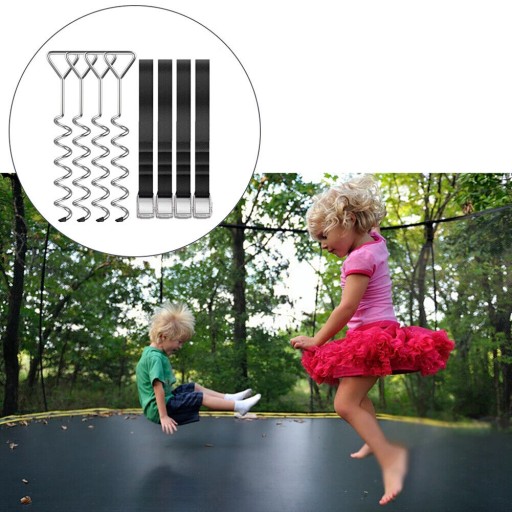 KOTWY MOCUJĄCE Zestaw kotew do trampoliny 4 szt