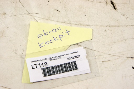 Экран дисплея Opel Astra K V LT118 42342511