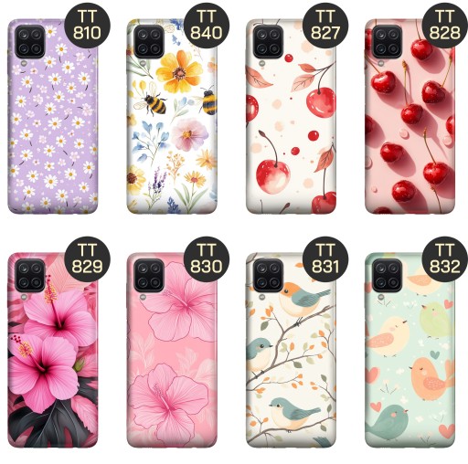 Корпус для Samsung Galaxy A12 / M12 Pring Patterns цветы