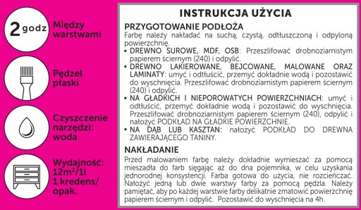 Liberon farba kazeinowa świeża mięta 0,5L