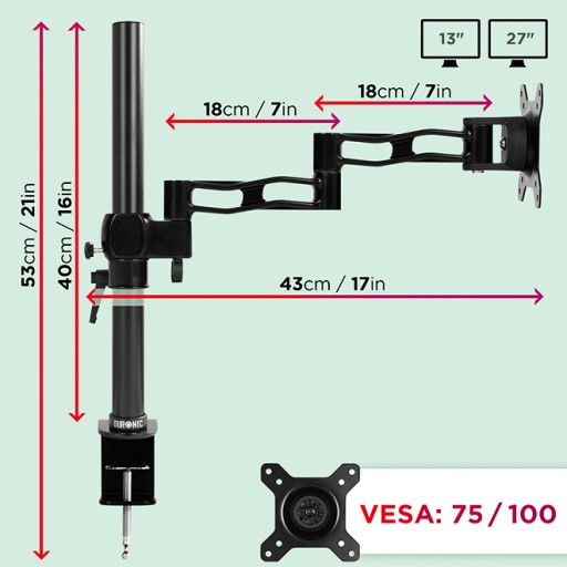 Duronic DM351X3 BK Настольное крепление для монитора 10