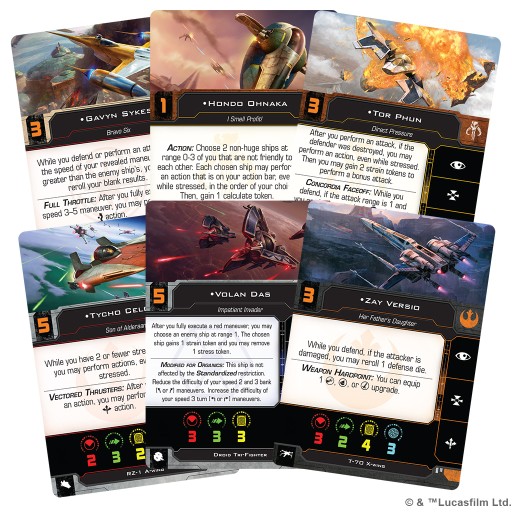 Пакет подкреплений X-Wing 2nd Hotshots и Aces II