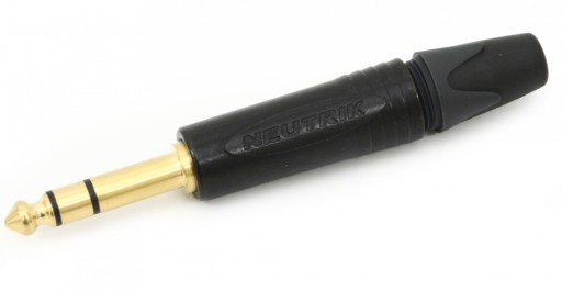 NEUTRIK NP3X-B - кабельный разъем TRS, черный, позолоченный