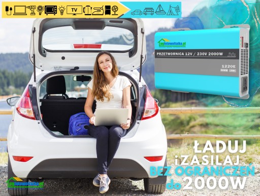 Автомобильный преобразователь с USB 12 В 4000 Вт Sinus USB