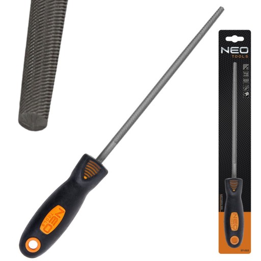 NEO TOOLS КРУГЛЫЙ МЕТАЛЛИЧЕСКИЙ НАПИЛЬНИК 200 ММ 2 ДЛЯ ШЛИФОВКИ T12 37-222