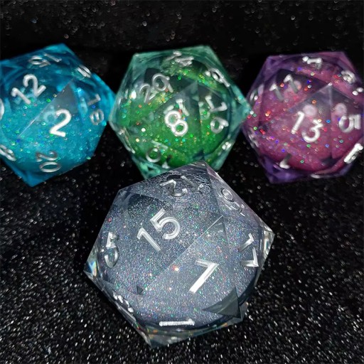 KOSTKA RPG GWIEZDNY WIR PŁYNNA KOŚĆ KOSTKA K20 3,5 CM