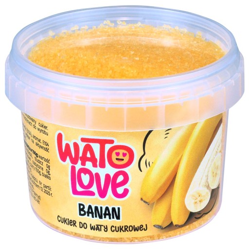 KOLOROWY CUKIER DO WATY CUKROWEJ 100g BANANOWY Cukier do Maszyny Żółty