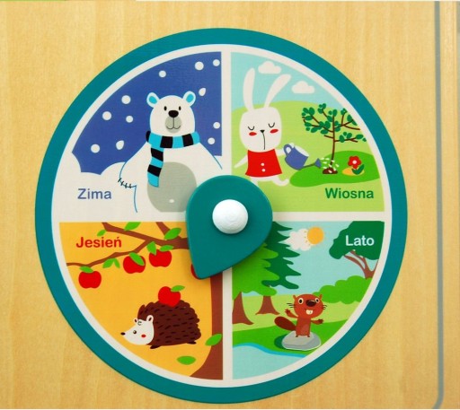 ADAM TOYS Развивающая доска-календарь + часы