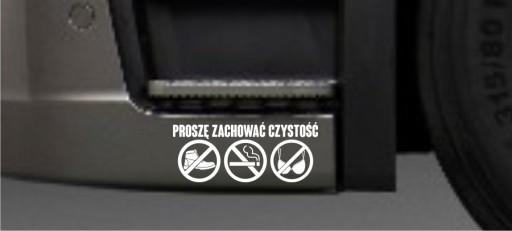 Naklejka na tira busa ZACHOWAJ CZYSTOŚĆ but biust papieros *wzory *kolory
