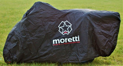 Pokrowiec Motocyklowy Moretti L motocykl z Kufrem