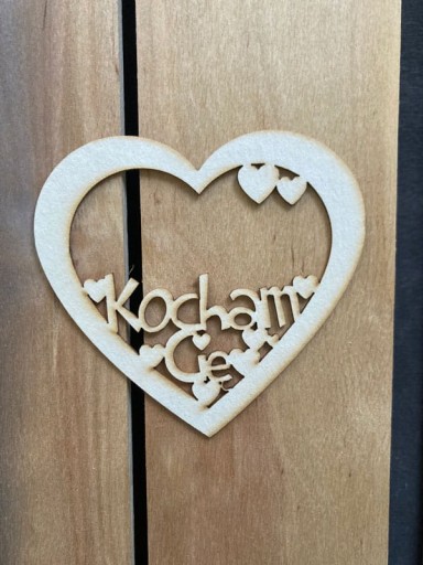 5 szt. serce z napisem KOCHAM CIĘ walentynki