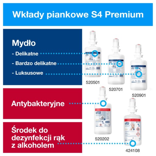 TORK 561608 - Дозатор пенного мыла черный S4 бесконтактный 1 л