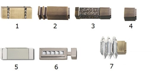 KWADRO двойной карниз, 240 см, трубчатый профиль