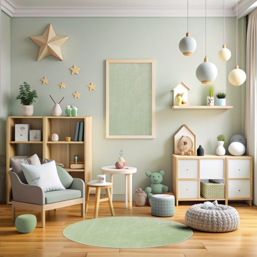 DYWAN OKRĄGŁY JEDNOLITY PISTACJOWY DO POKOJU DZIECIĘCEGO LIMA śr. 120 cm