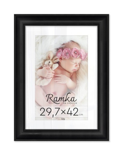 Czarna ramka na zdjęcia 29,7x42 cm Rama 42x29,7 cm