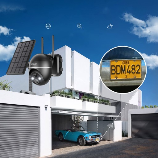 KAMERA SOLARNA OBROTOWA ZEWNĘTRZNA WIFI 5MPx 2594x1944P FULL HD PZT IP65×3