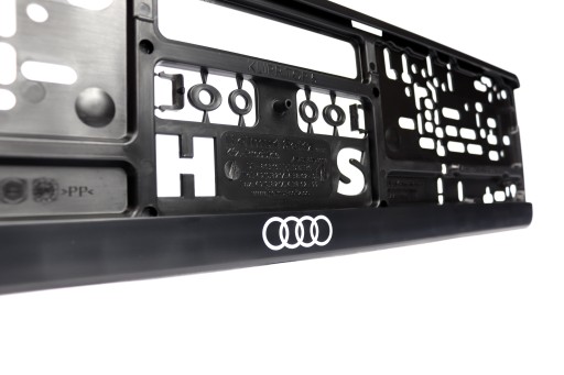РАМКА НОМЕРНОГО ЗНАКА AUDI, УНИКАЛЬНАЯ, 2 ШТ., ОРИГИНАЛ ОТ ДИЛЕРА