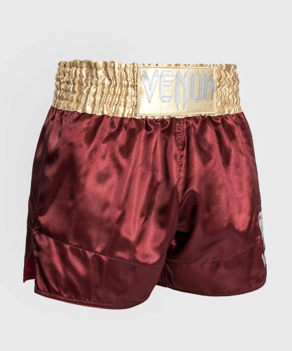 Классические шорты Venum Muay Thai бордовый/золотой/белый M