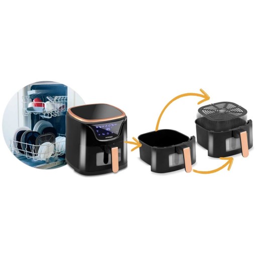 FRYTKOWNICA BEZTŁUSZCZOWA AIR FRYER FRYTOWNICA 5L
