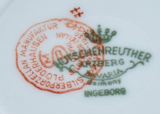 Hutschenreuther Arzberg мокко, серебряная накладка, st id