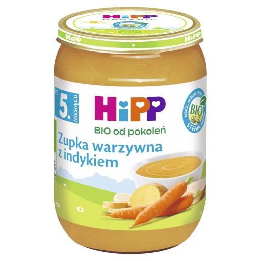 HIPP ОВОЩНОЙ СУП, ИНДЕЙКА ЭКО 190Г