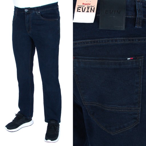 SPODNIE MĘSKIE JEANSOWE W 42 L 32 W110 -114 cm