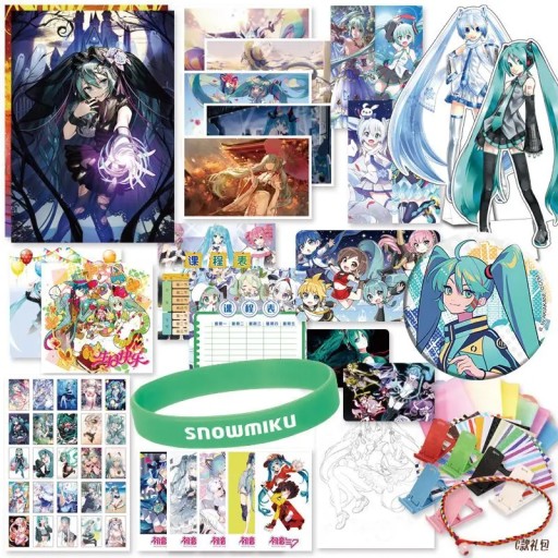 Hatsune Miku, анимационный подарочный пакет, набор для рисования, периферийный плакат