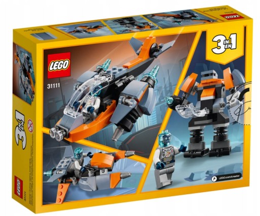 LEGO Creator 31111 CYBERDRON 3W1 MECH DRON SKUTER / EOL Ostatnia szansa
