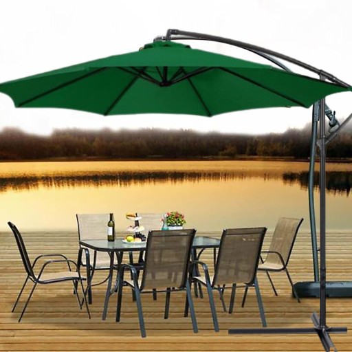 Wodoodporny Poszycie parasola ogrodowego 8 ramion 300cm Zielony