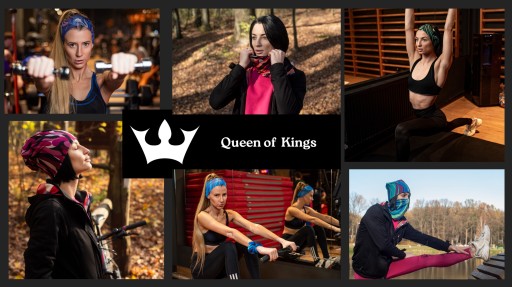 Термоактивная женская спортивная шапка Queen of Kings с флисом GREEN 2 QOK