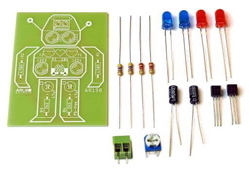 AR198 Migający robocik LEDward nauka elektroniki