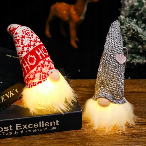 5szt. Świąteczny wisiorek Forester Light Up