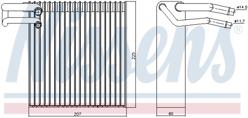 Испарители кондиционера NISSENS 92188