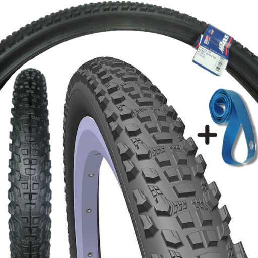 Велосипедная покрышка MTB 24 x 2,1 54-507 + комплект ободных полос велосипедные покрышки