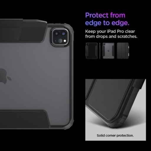 Spigen Ultra Hybrid Pro — чехол для iPad Pro 11 (M4, 2024 г.) (черный)