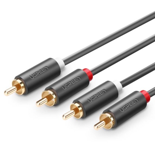 ЗЕЛЕНЫЙ КАБЕЛЬ АУДИОКАБЕЛЬ СТЕРЕО КАБЕЛЬ РАЗЪЕМ 2X RCA НА 2X RCA РАЗЪЕМ 3M