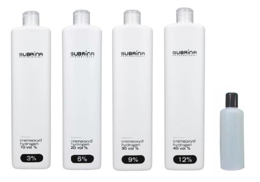 FARBA SUBRINA PERMANENT COLOUR+woda 100ml ZESTAW