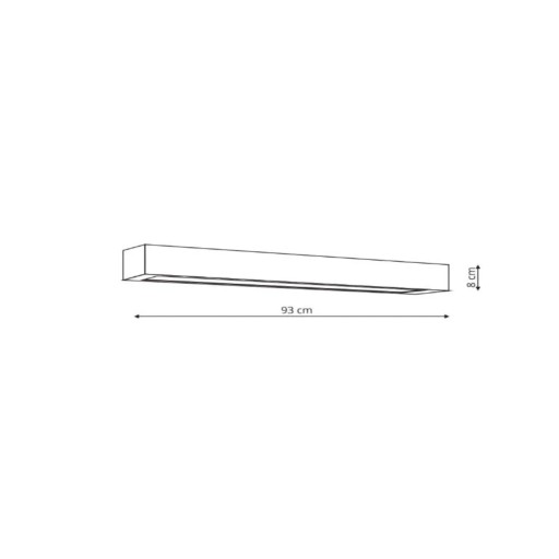 Бра Ibros большой 4000К 1xLED белый IP44 GS-LWA-12W WH